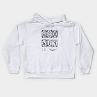 PLAYING CARDS patent bling art, Kids Hoodie